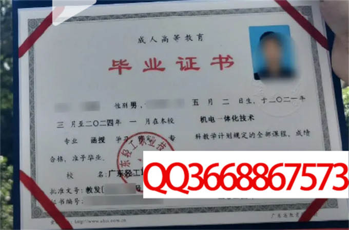 广东轻工职业技术大学2024年毕业证样本