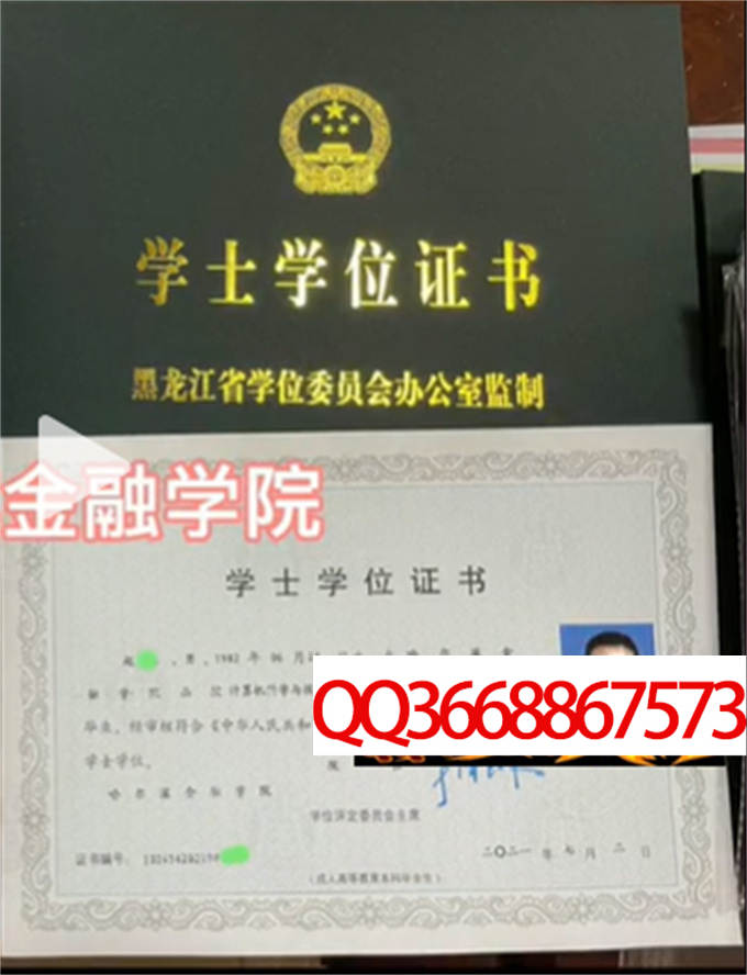 哈尔滨金融学院2021年学位证样本