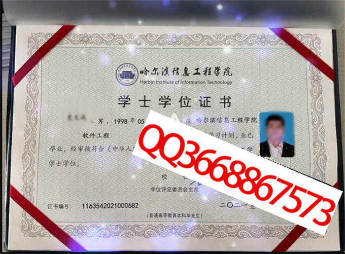 哈尔滨信息工程学院2021年学位证样本