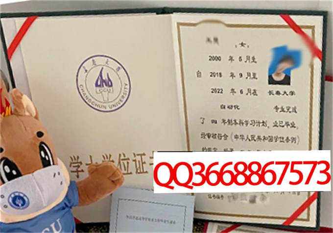 长春大学2022年学位证样本