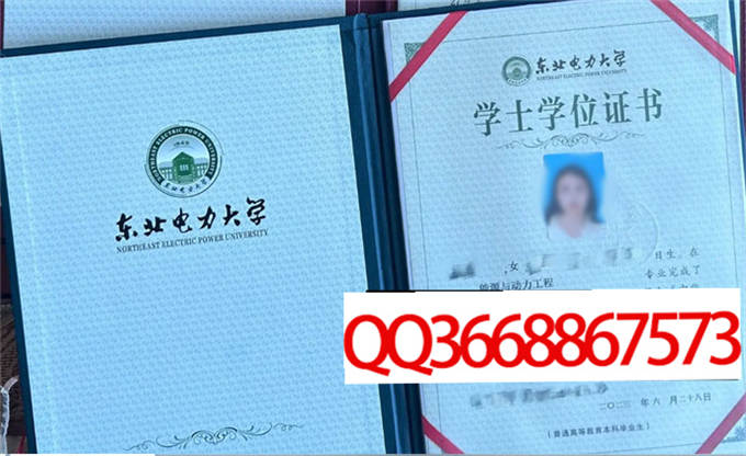 东北电力大学2023年学位证样本
