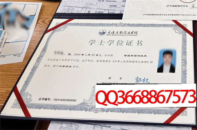 大连东软信息学院2023年学位证样本