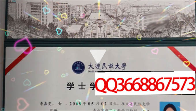 大连民族大学2022年学位证样本