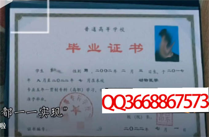 阜新高等专科学校2022年毕业证样本