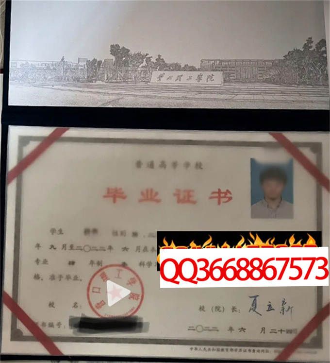 营口理工学院2022年毕业证样本