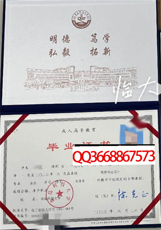 青岛科技大学2023年毕业证样本