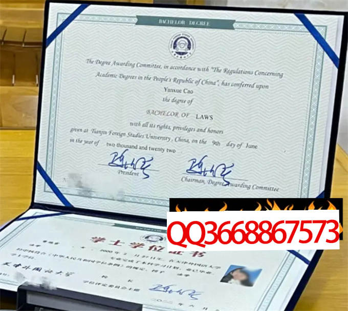 天津外国语大学2022年学位证样本