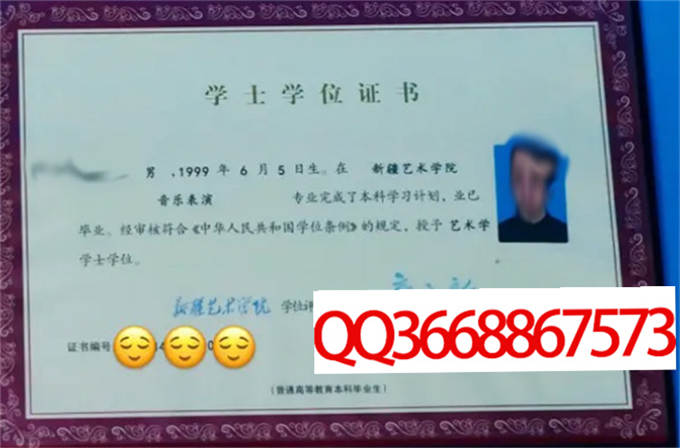 新疆艺术学院2022年学位证样本