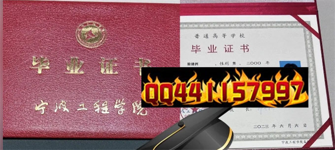 宁波工程学院2023年毕业证样本